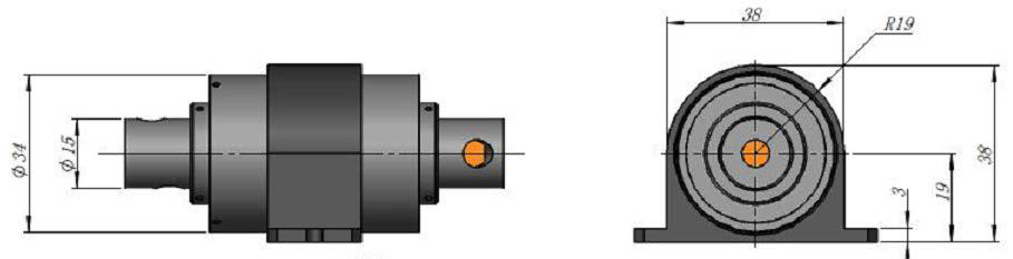 1064纳米高功率自由空间5毫米法拉第光隔离器 CSRAYZER_HIO-5-1064-HP-81x52x38-XA1图1