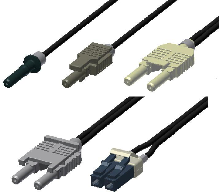 TK811v015带锁存双工连接器的塑料光缆 - 1.5米图5