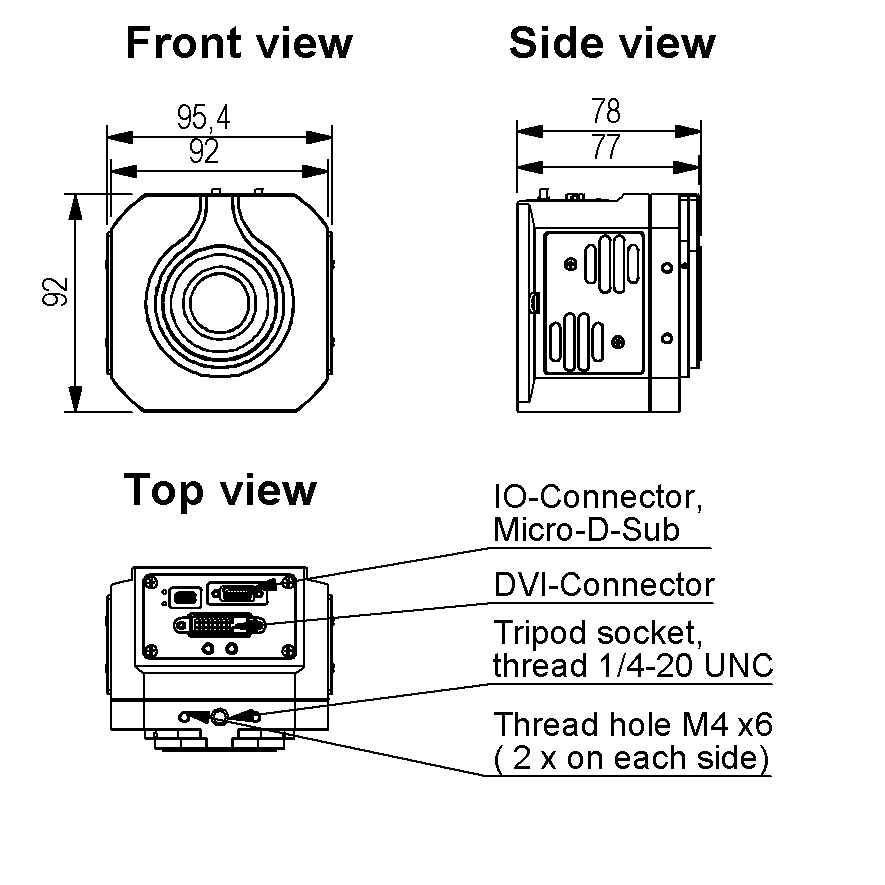 DK51165-M DVI CCD摄像机图2