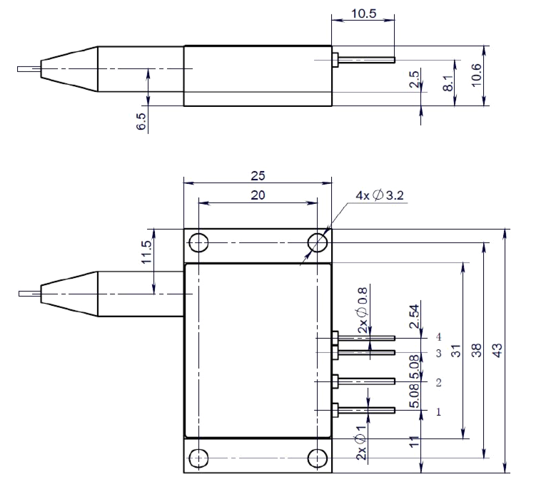 FBLD-976-27W-FC105-VBG-4Pin图2