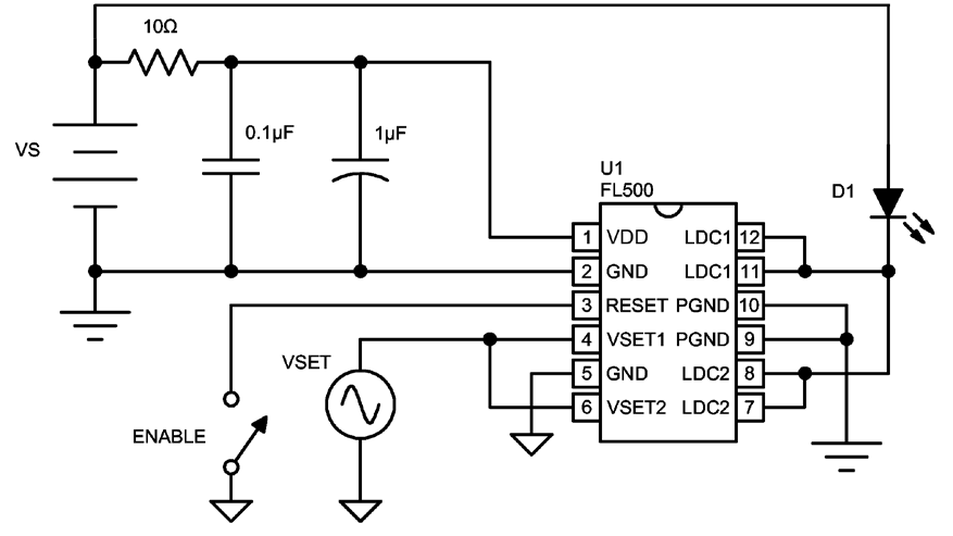 FL500激光二极管和VCSEL驱动器图4