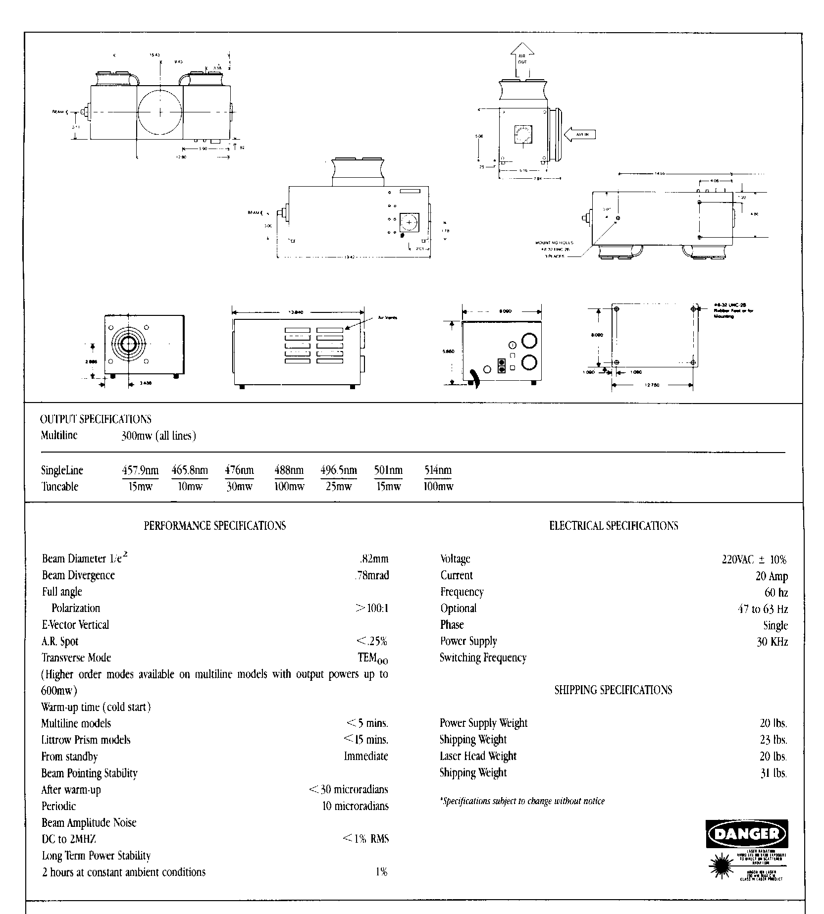 ILT 5500A型氩离子激光器图2