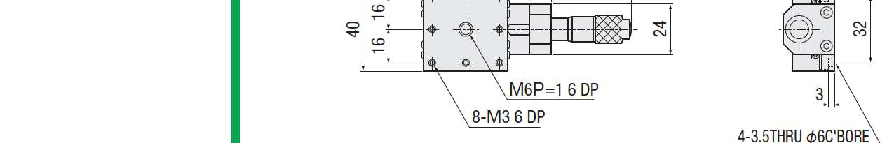 轻量级X轴手动平台 - B11-25 (交叉滚柱导轨)图26