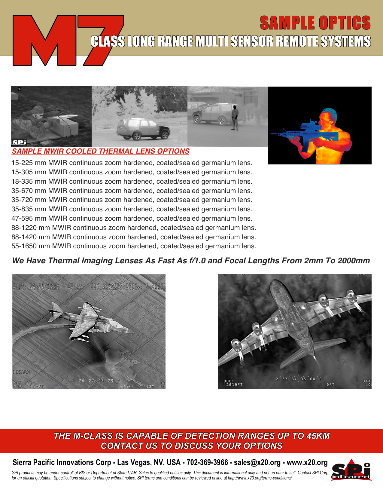 M7平移和倾斜LWIR非制冷/MWIR制冷长距离热敏PTZ FLIR成像摄像机图2