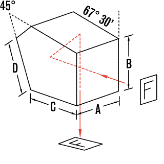 RMI五角星棱镜 - CaF2图1