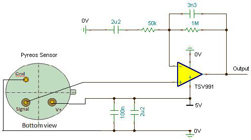 薄膜式热释电单通道传感器图8