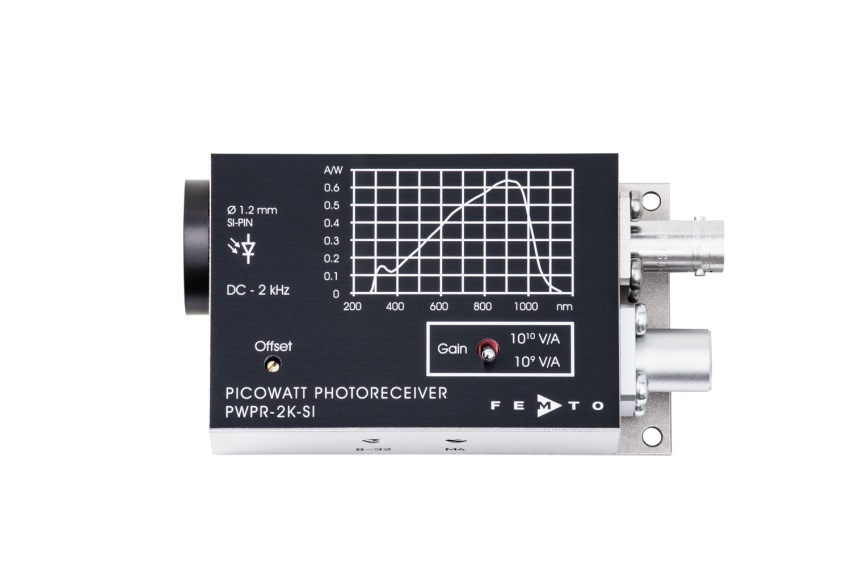 带有Si-PIN光电二极管的超低噪声2kHz光收发器 PWPR-2K-SI图1