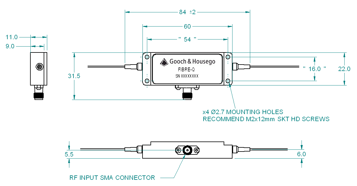 532 nm Fiber Coupled Acousto-Optic Modulator图1