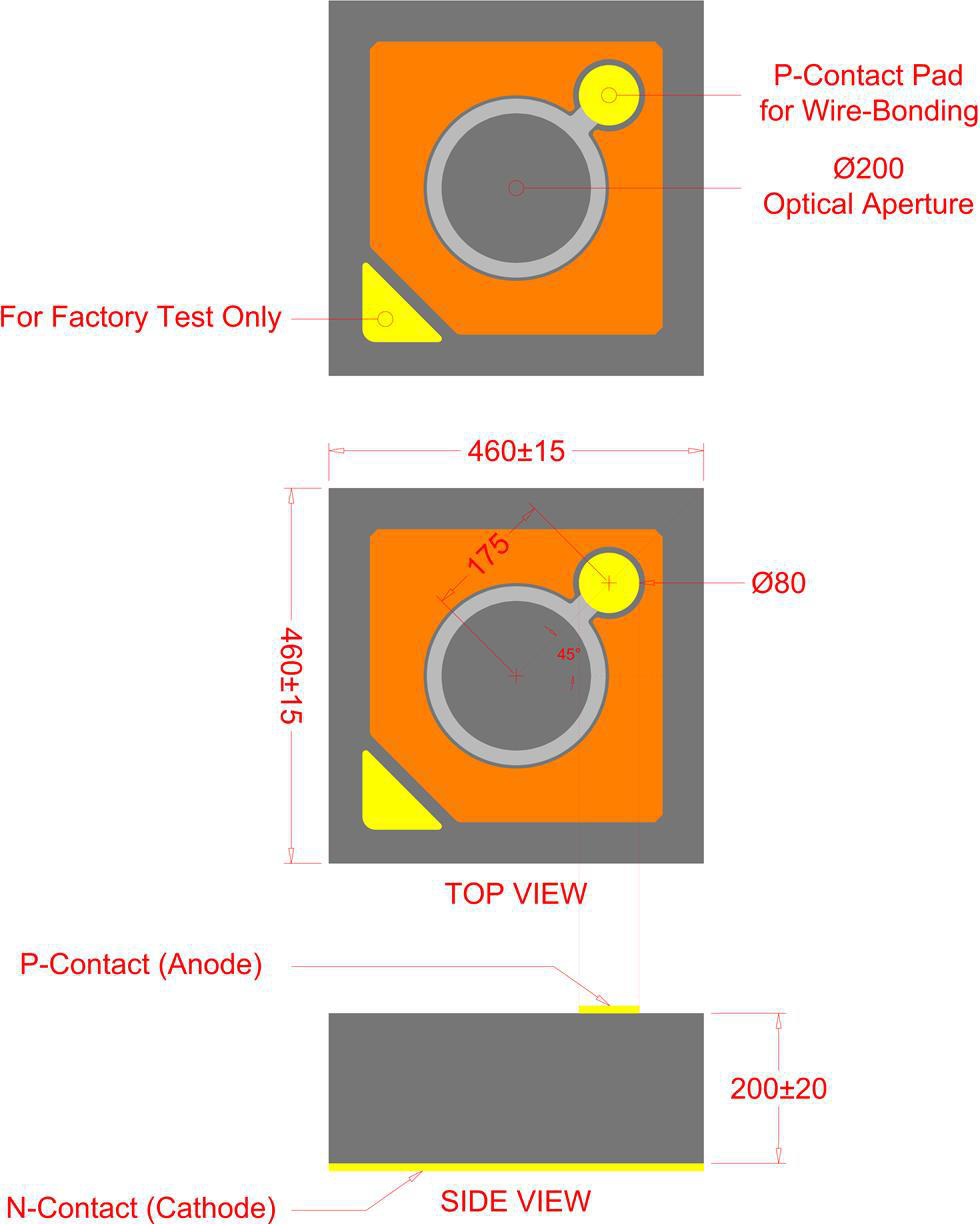 APD0200-17-D lnGaAs Avalanche Photodiode Chip图1