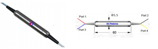 1310纳米和1550纳米4端口偏振不敏感光循环器 光纤隔离器和循环器