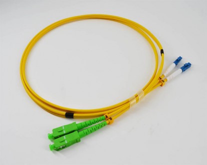 1M (3ft) SC/APC to lC/UPC Duplex Indoor FTTH Fiber Optic Patch Cord 光缆