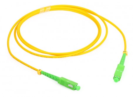2M（6英尺）SC/APC到SC/APC单工室内FTTH光纤跳线 光缆