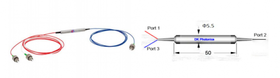 3端口C+L波段不敏感光循环器 光纤隔离器和循环器