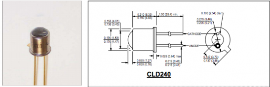 CLD240硅光电二极管 光电探测器
