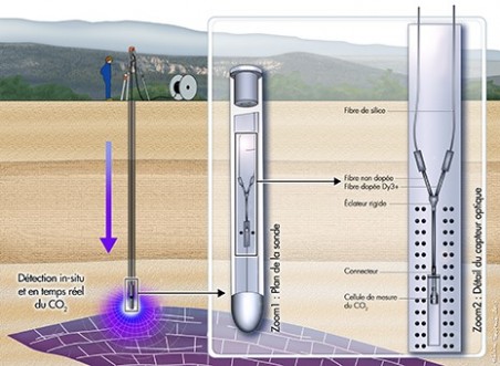 用于地质储存监测的二氧化碳光学探针 光纤探测器