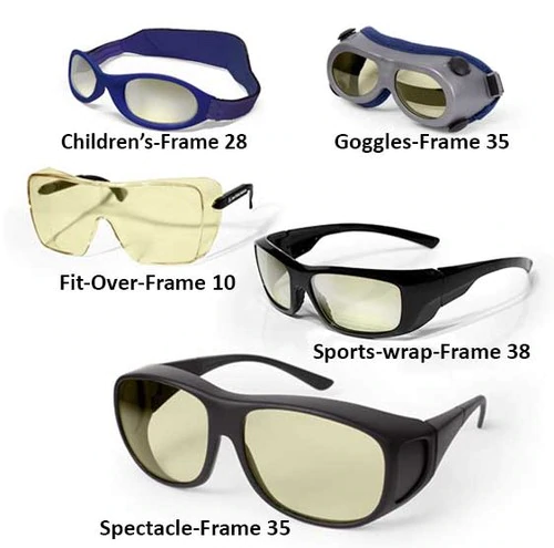 准分子紫外线和二氧化碳聚碳酸酯激光安全眼镜 激光防护眼镜