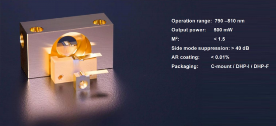 FDL-800-0.5W-TA 用于MOPA的锥形放大器 半导体激光器