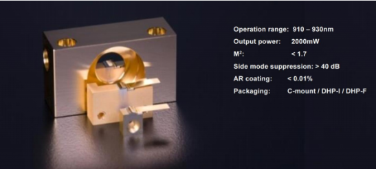 FDL-920-2W-TA用于MOPA的锥形放大器 半导体激光器