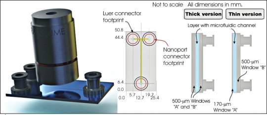 FLOW CELLS WITH T-CHANNEL 光学池