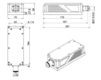 FPYL-473-XXXT 300mW DPSS激光器 激光器模块和系统