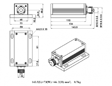 FPYL-514.5-XXT DPSS激光器 激光器模块和系统