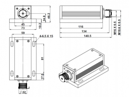 FPYL-532-XXXT-FC105-OEM DPSS激光器 激光器模块和系统