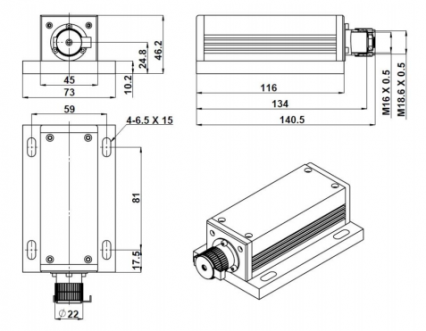 FPYL-532-XXXT-LED DPSS激光器 激光器模块和系统