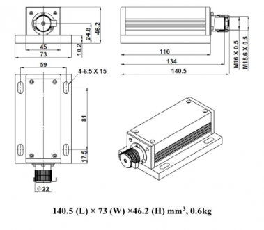 FPYL-532-XXXT-LN 400mW DPSS激光器 激光器模块和系统