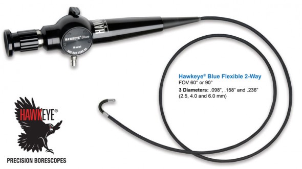 Hawkeye® Blue Flexible Borescopes (2.5 – 6.0 mm dia) 孔探仪