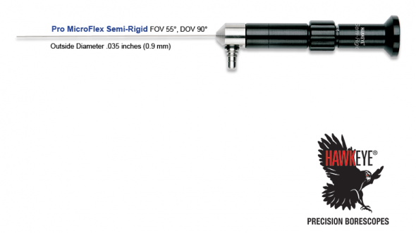 Hawkeye® Pro MicroFlex Semi-Rigid Borescopes .035″(0.9 mm) 孔探仪
