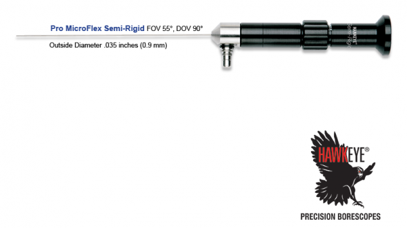 鹰眼®专业MicroFlex半刚性内窥镜.035″(0.9mm) 孔探仪