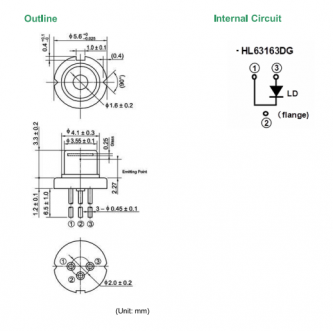 hl63163dg激光二极管