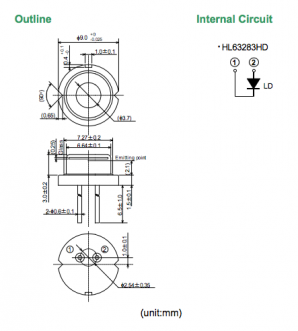 hl63283hd 激光二极管
