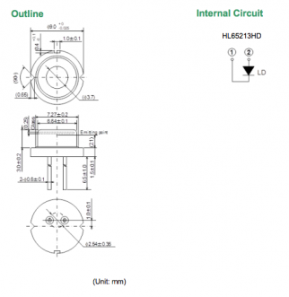 hl65213hd 激光二极管