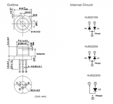 hl65222dg激光二极管