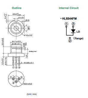 hl6544fm激光二极管