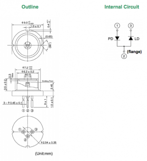 HL6714G AlGaInP激光二极管 半导体激光器