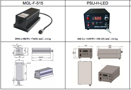 LD泵浦全固态绿色激光器 激光器模块和系统