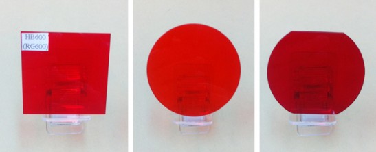 光学彩色玻璃滤光片 RG600nm红色滤光片 滤光片