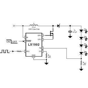 LX1992CLM LED驱动器芯片
