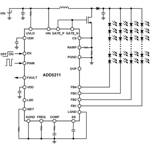 ADD5211 LED驱动器芯片