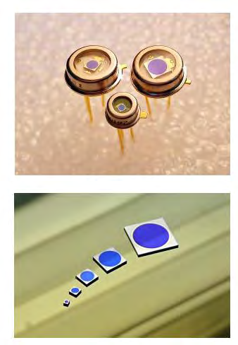 0.6µm - 1.7 µm VIS-InGaAs PIN光电二极管 图像传感器